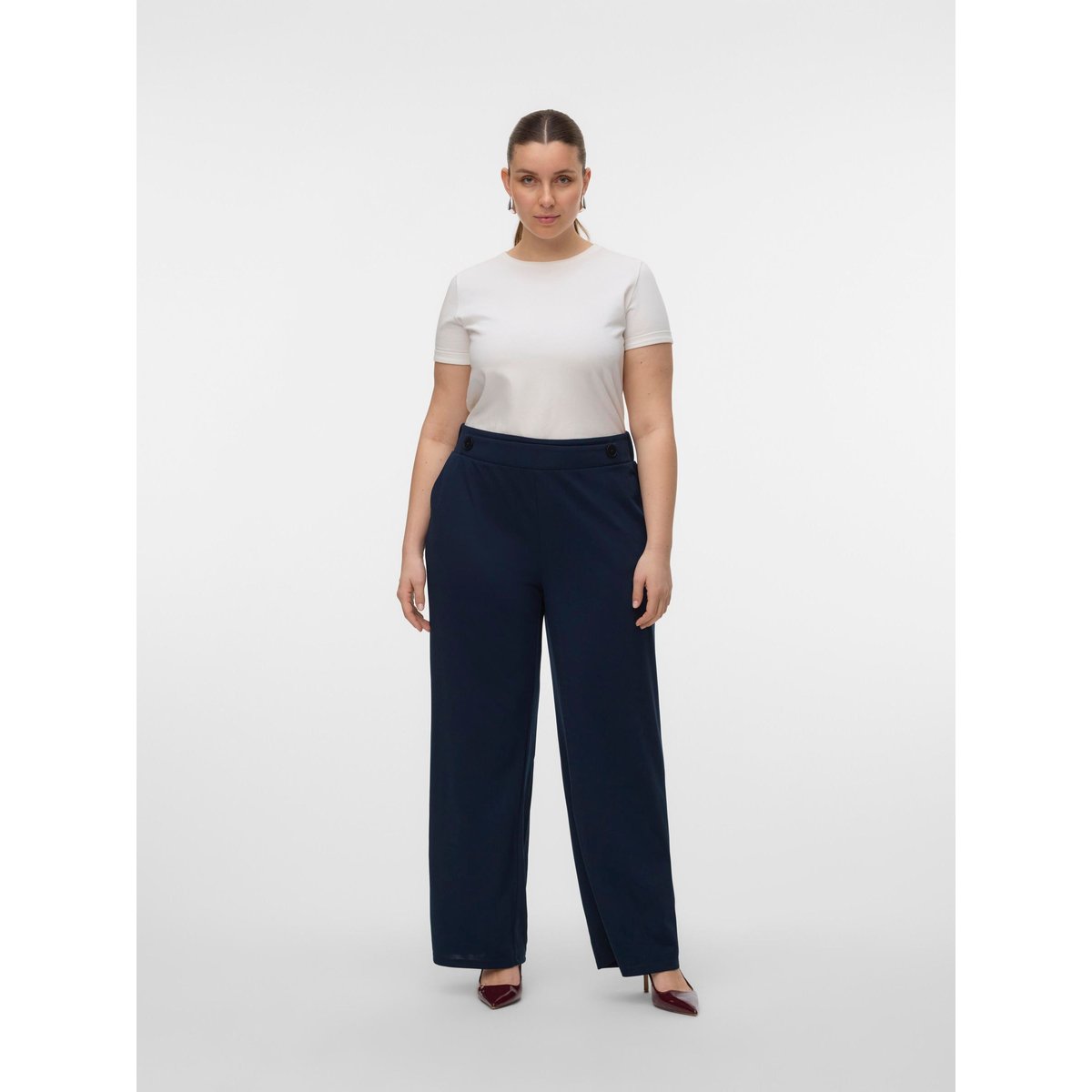 Pantalon À Jambe Large navy blazer, VERO MODA