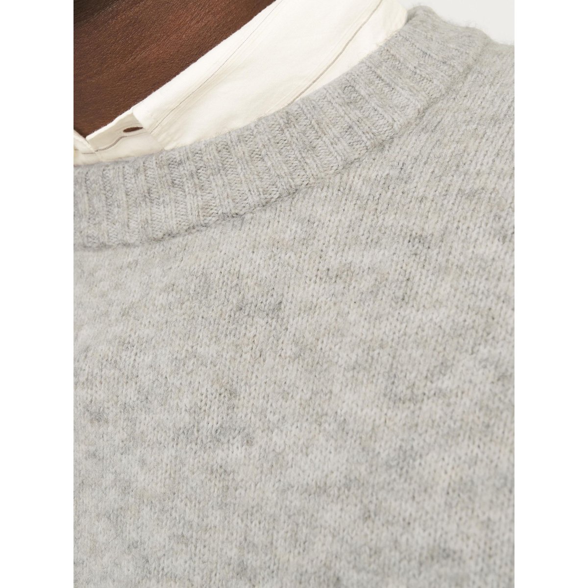 Pull En Maille grise - light grey melange, JACK & JONES