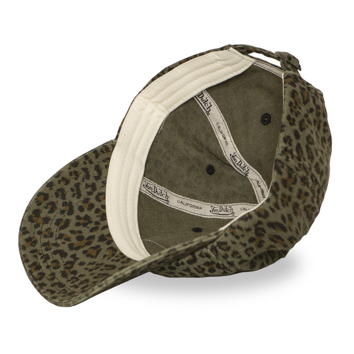 Casquette dad cap LEOPARD kaki/marron/noir/blanc, VON DUTCH