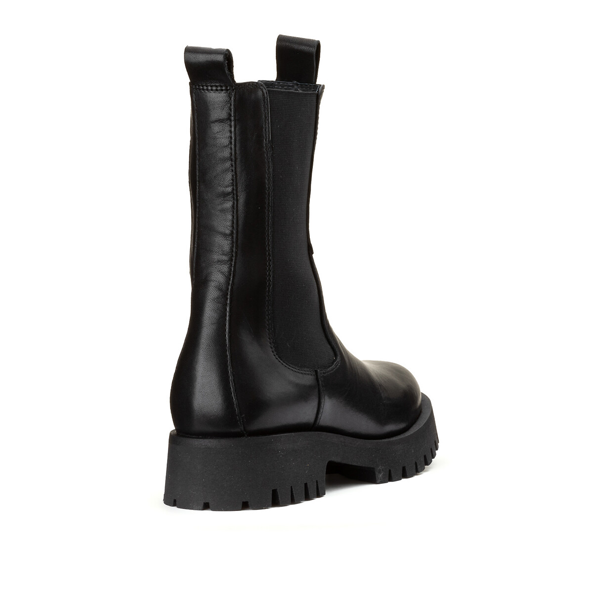 Ridle Leather Mid Calf Boots black, JONAK