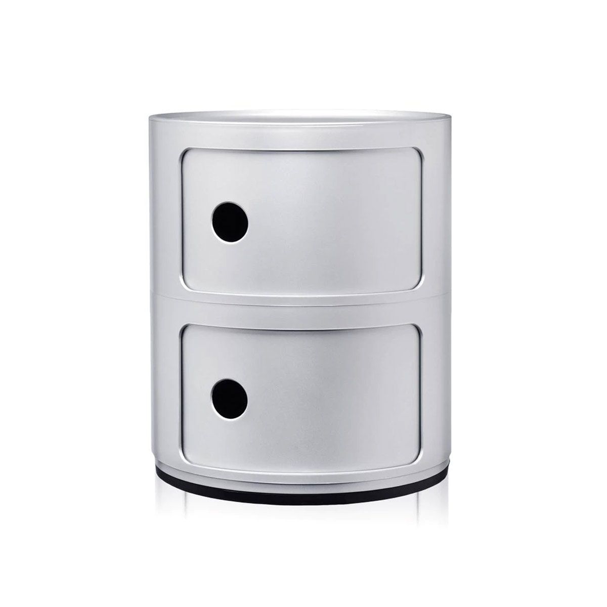Meuble de rangement 2 portes COMPONIBILI argent, KARTELL