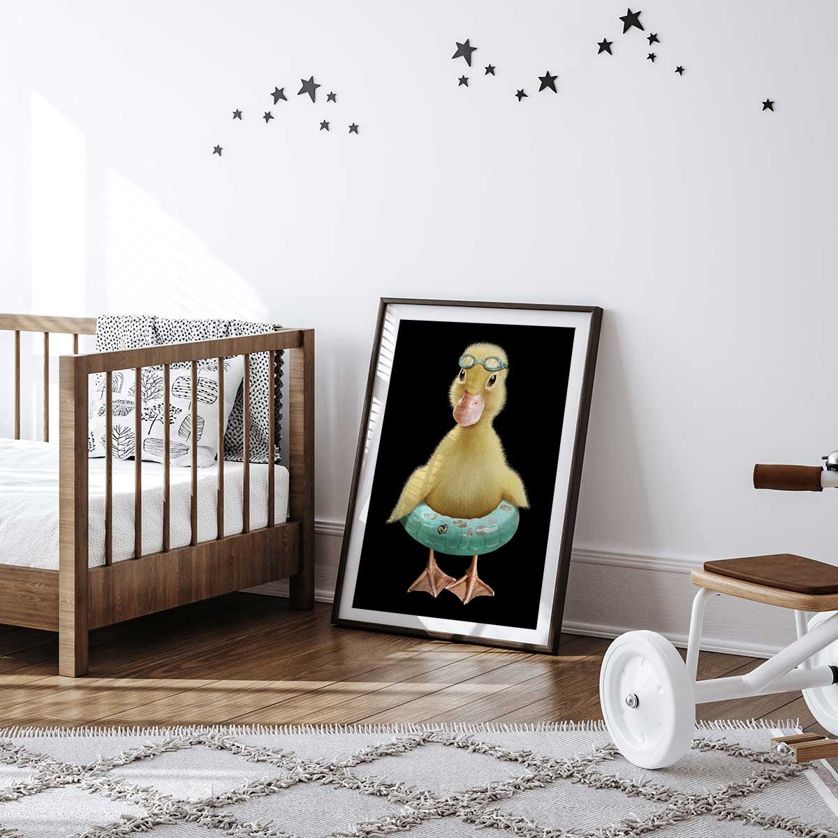 Affiche enfant bouée canard affiche seule, HEXOA