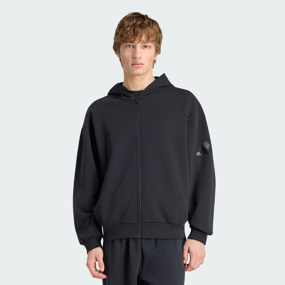Sweat-Shirt À Capuche Soft Lux Avec Zip Sur Toute La Longueur Sweat-Shirt À Capuche Soft Lux Avec Zip Sur Toute La Longueur black, ADIDAS SPORTSWEAR