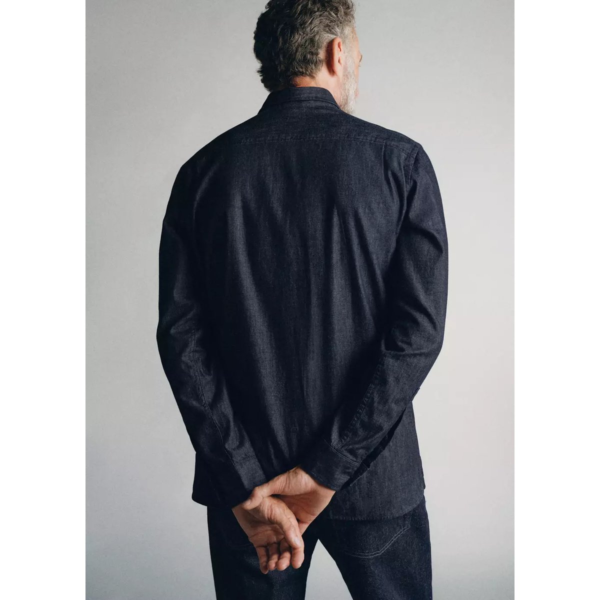 Chemise en jean 100 % coton italien bleu, MANGO MAN