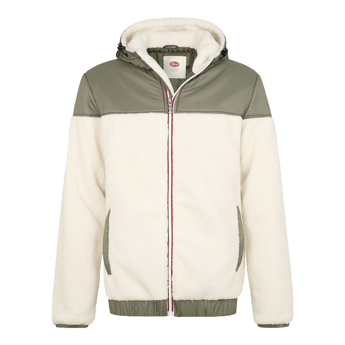 Parka à capuche vert/blanc, PETROL INDUSTRIES