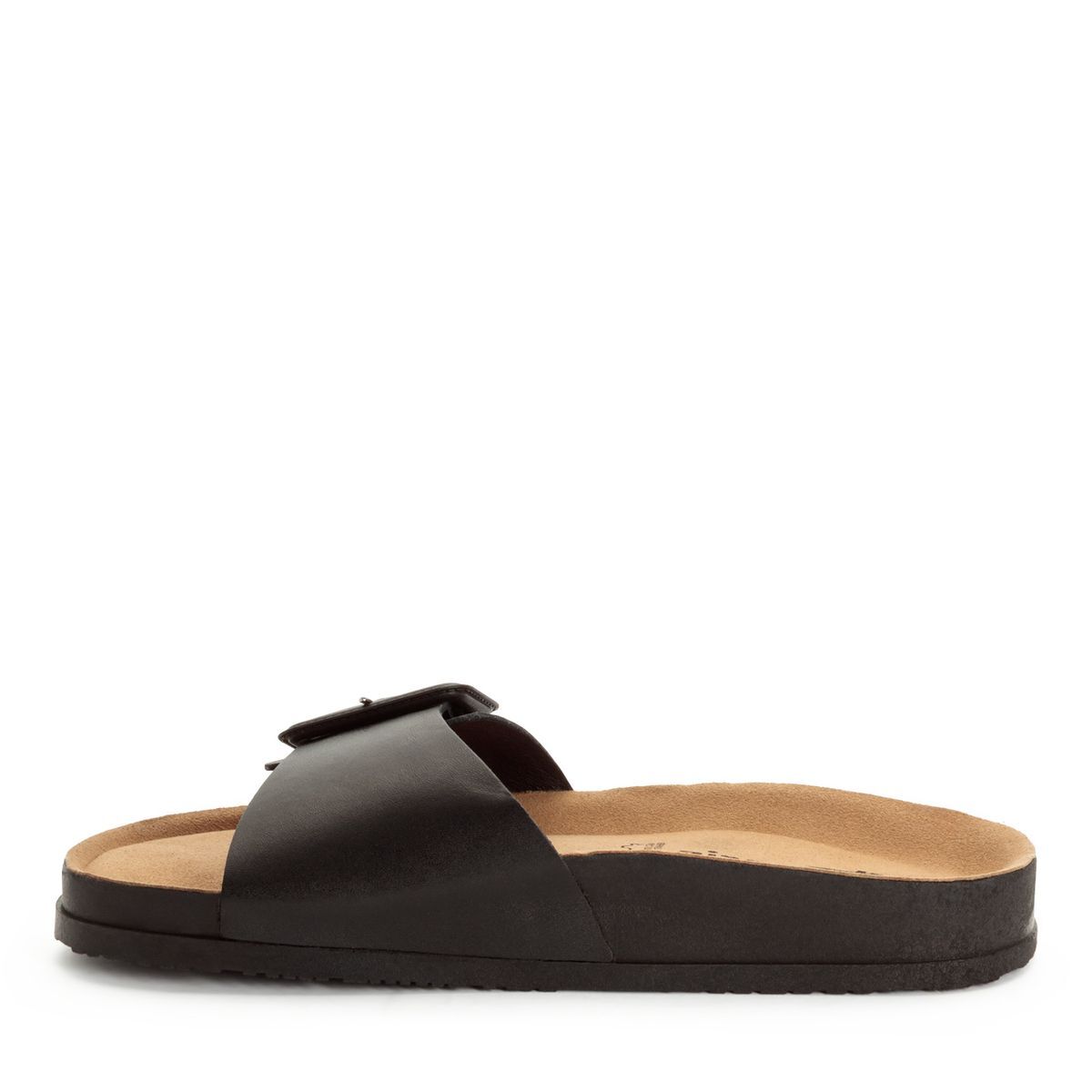 Mule en cuir noir cuir, TAMARIS