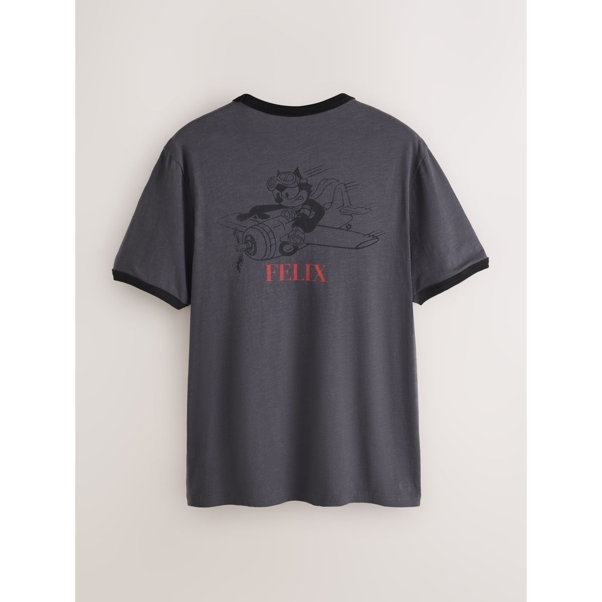 T-shirt graphique à bord contrastant grey felix, NEXT
