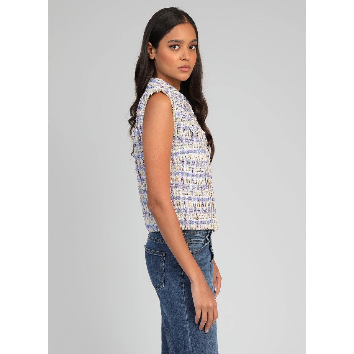 Gilet AVAYANA bleu, AN'GE