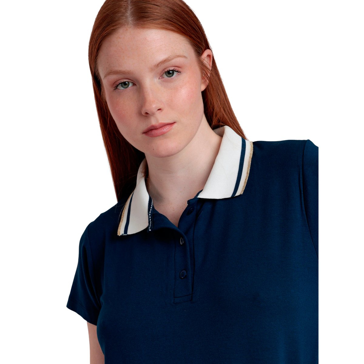 Chemise de nuit manches courtes Polo Trip bleu marine, ADMAS