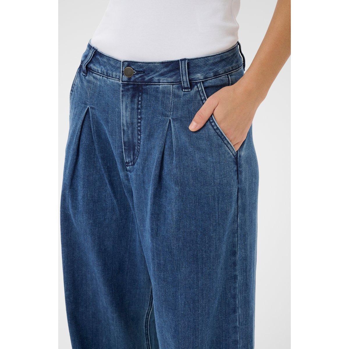 Jeans bleu medium blue denim, KAFFE