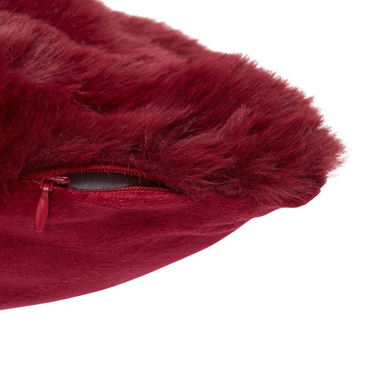 Coussin carré ZEPHY rouge grenat, ATMOSPHERA