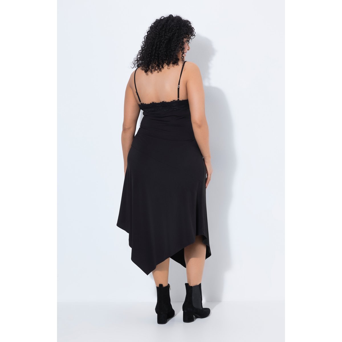 Robe maxi en jersey au tombé fluide noir, ULLA POPKEN