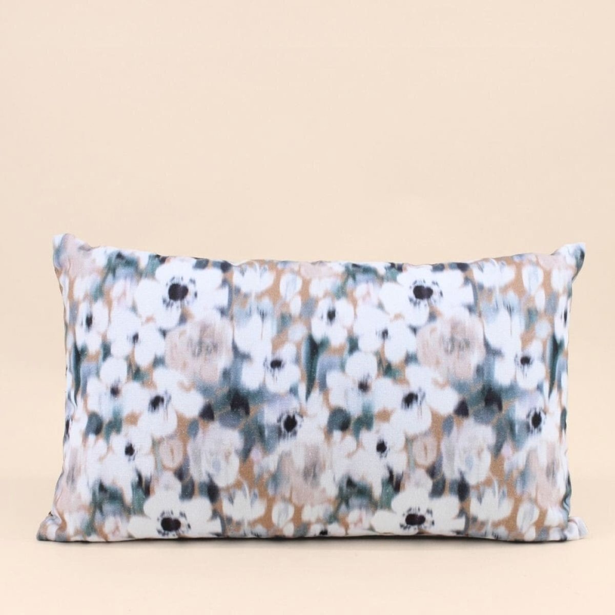 Coussin imprimé floral 30x50cm vert, ORNAMI