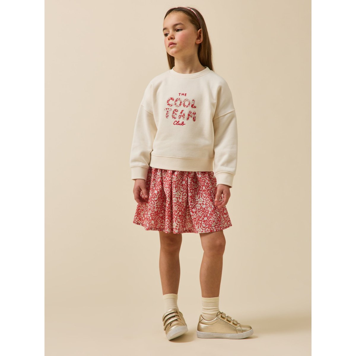 Sweat à message en tissu Liberty - coton biologique liberty lizzy, CYRILLUS