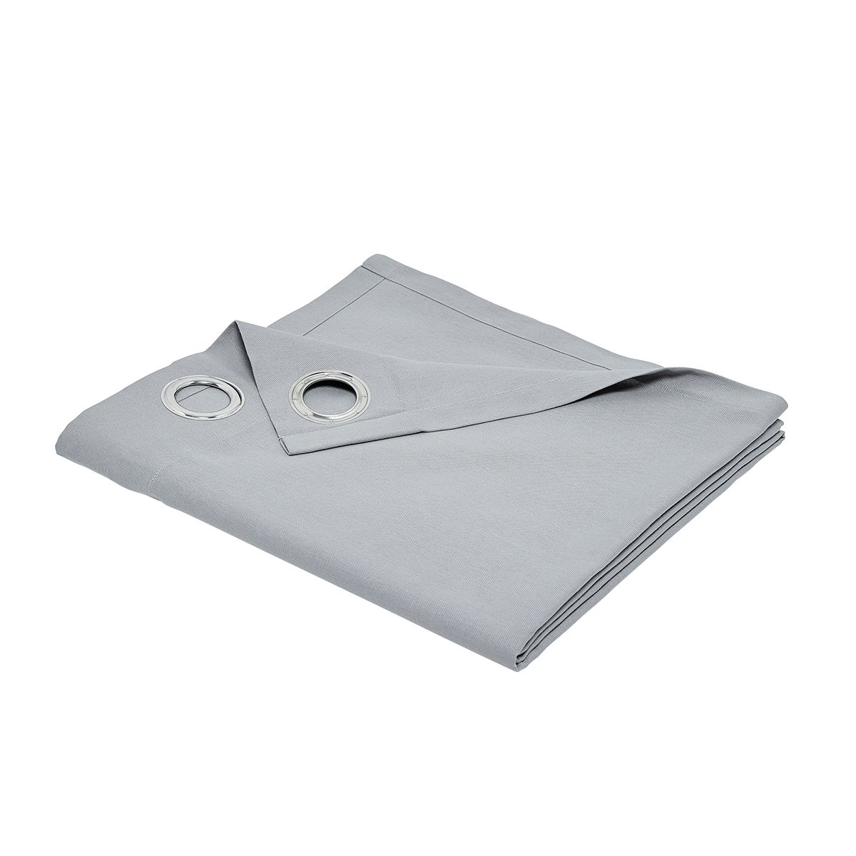 Rideau oeillets uni ESSENTIAL PANAMA gris, TODAY