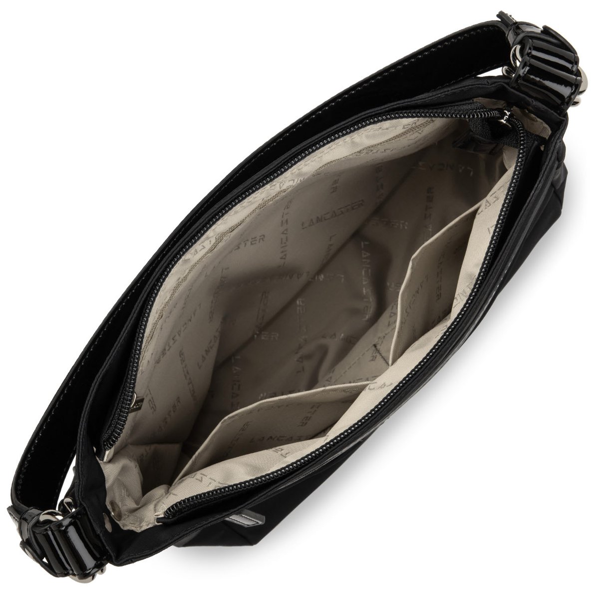 Sac besace BASIC VERNI noir, LANCASTER