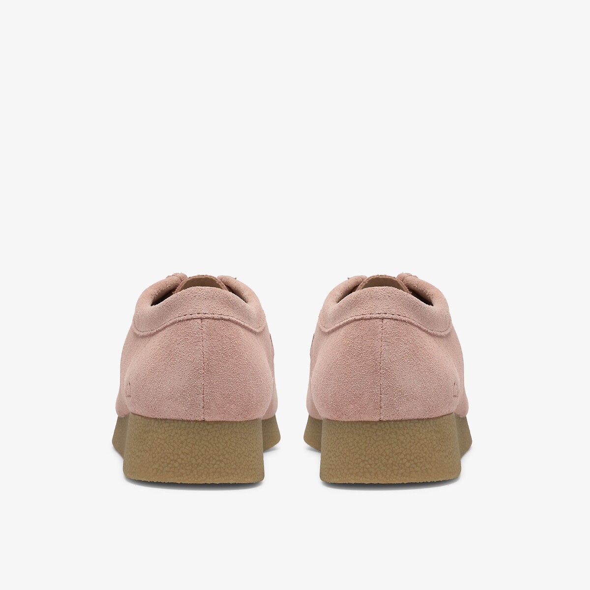 Chaussures Wallabee Evo en cuir suédé rose pale, CLARKS
