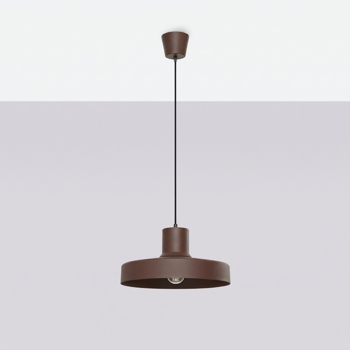 Suspension Acier Marron E27 1 BILO marron, EDEN