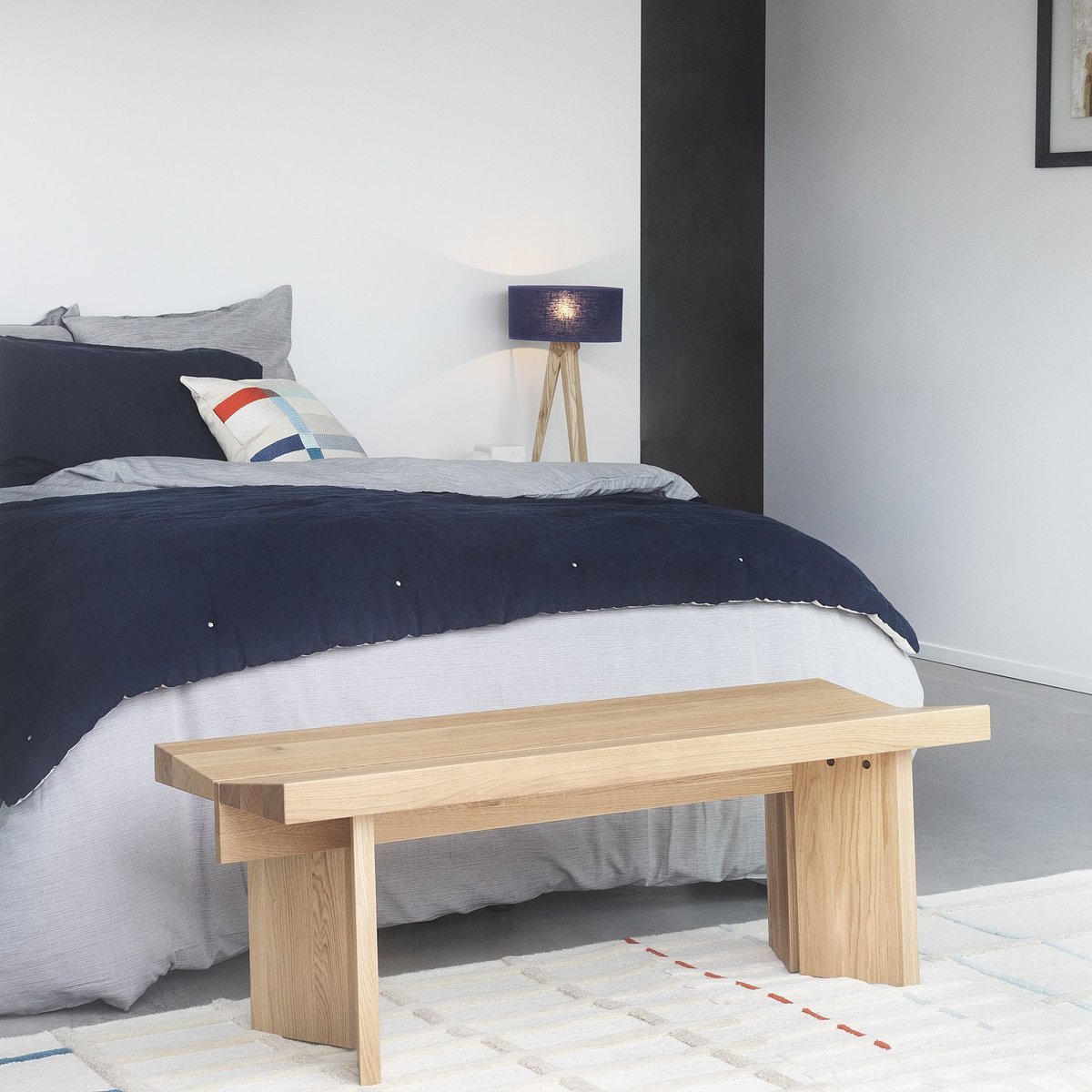 Banc chêne ARCHIE naturel clair, HABITAT