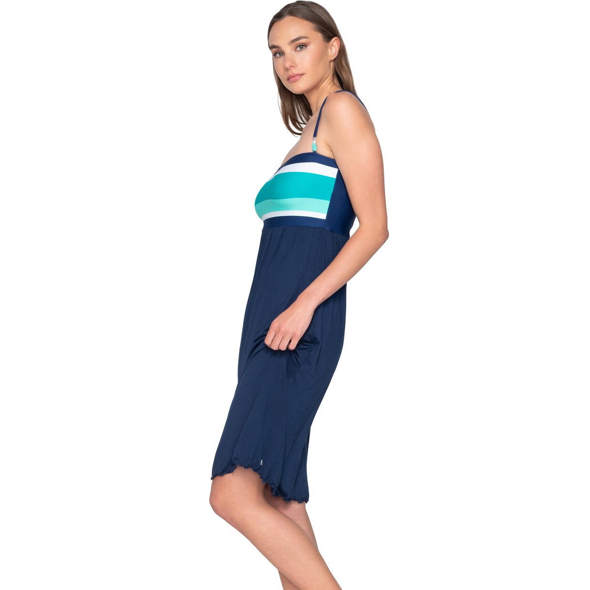 Robe estivale multipositions convertible jupe Horizon bleu, LUNA SPLENDIDA