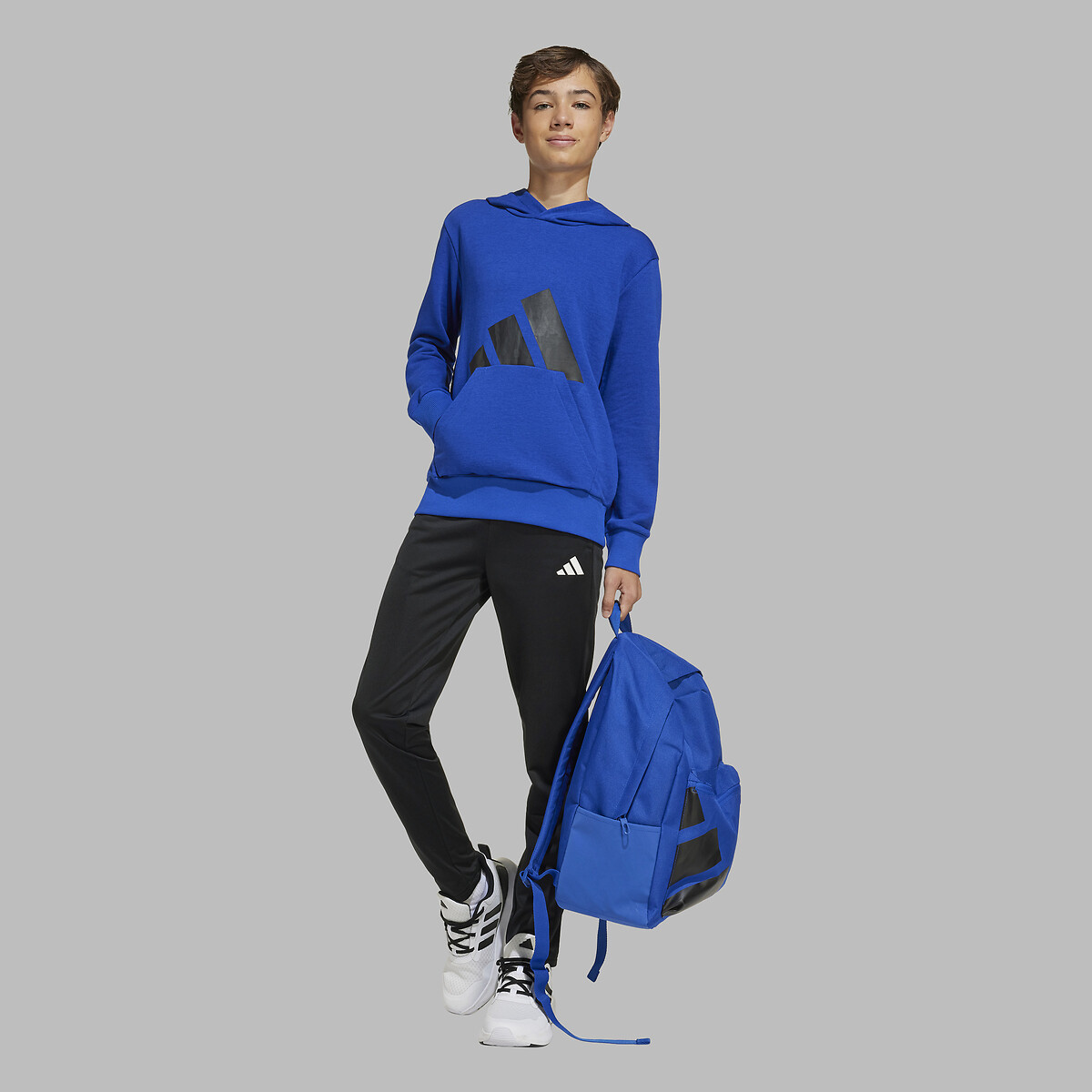 Hoodie blue, ADIDAS SPORTSWEAR
