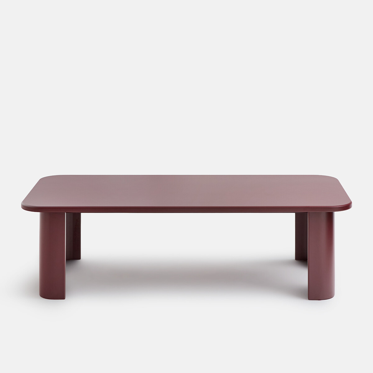 Tavolino con gambe scolpite, lunghezza 130 cm, MORTI bordeaux , LA REDOUTE INTERIEURS