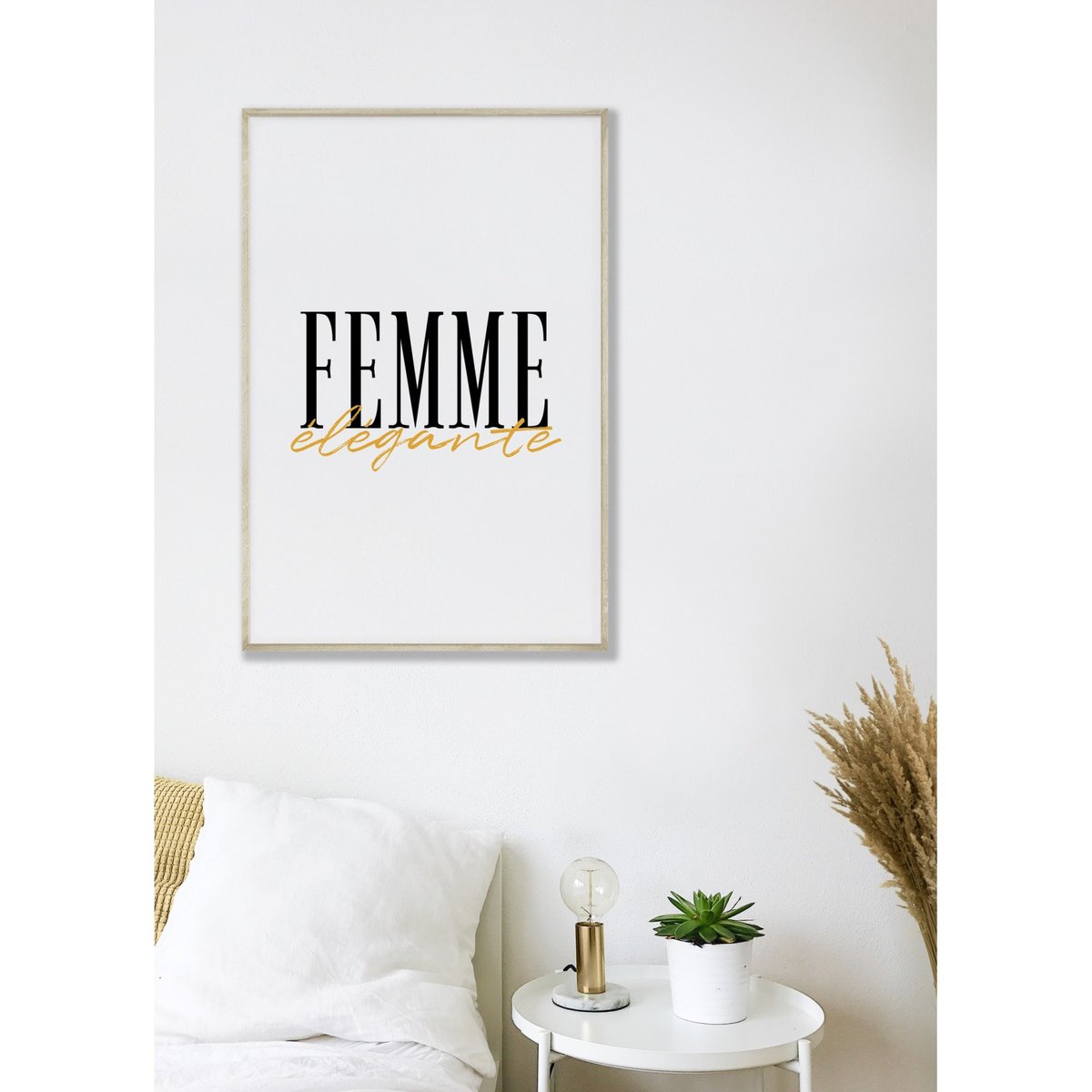 Affiche Femme élégante blanc, L'AFFICHERIE