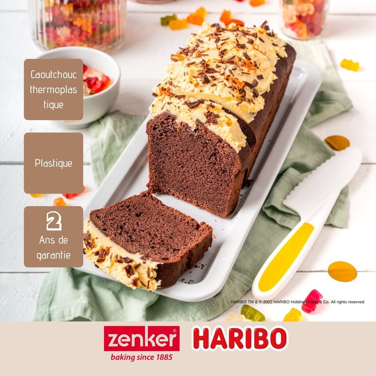 Couteau de cuisine pour enfant HARIBO jaune, ZENKER