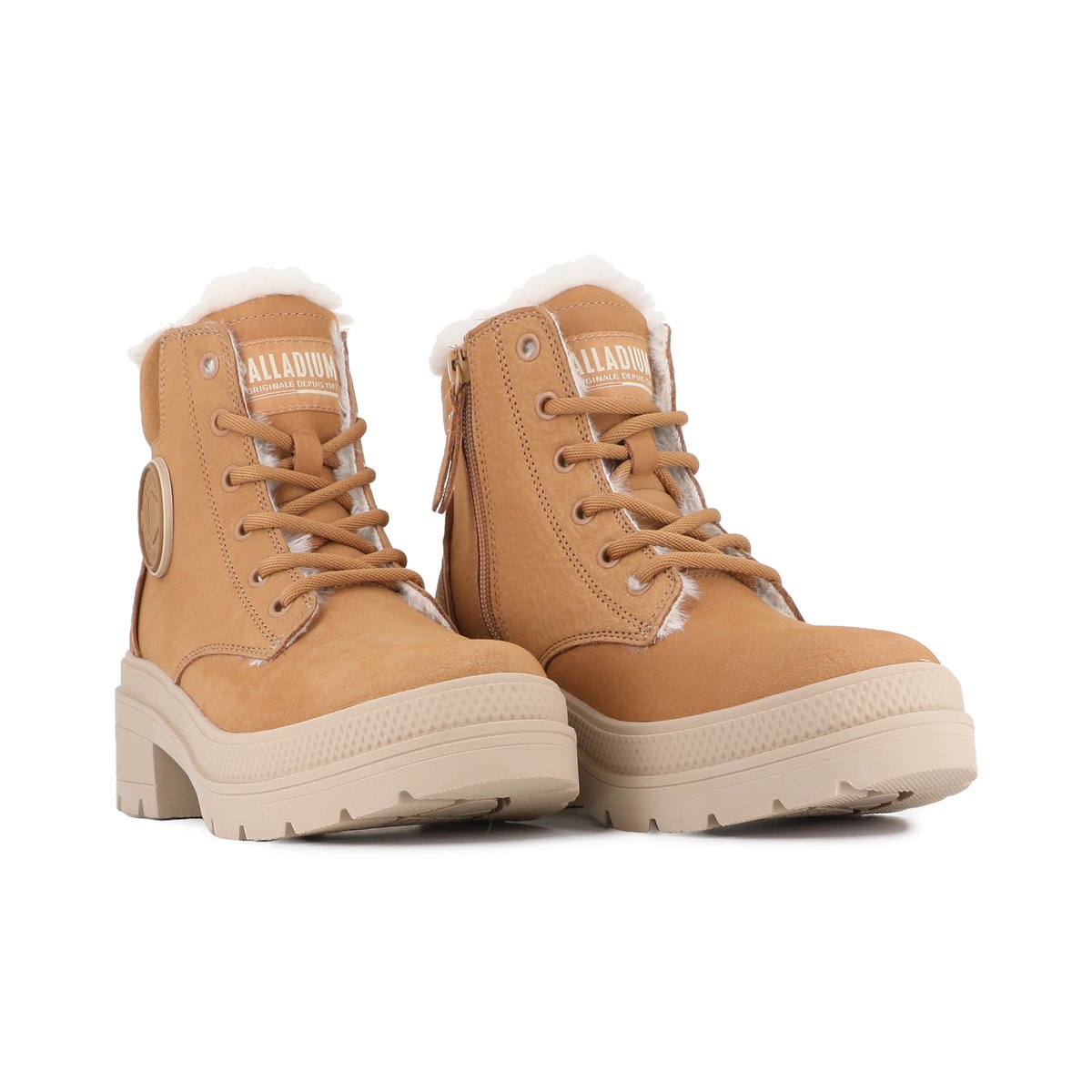 Boots en cuir PALLARISE NBK WL dear brown, PALLADIUM