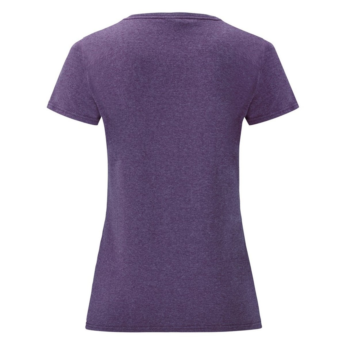 T-shirt manches courtes violet chiné, FRUIT OF THE LOOM
