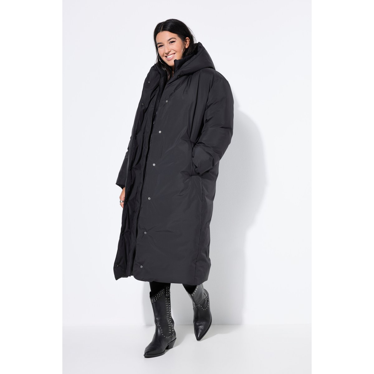 Manteau matelassé oversize noir, STUDIO UNTOLD