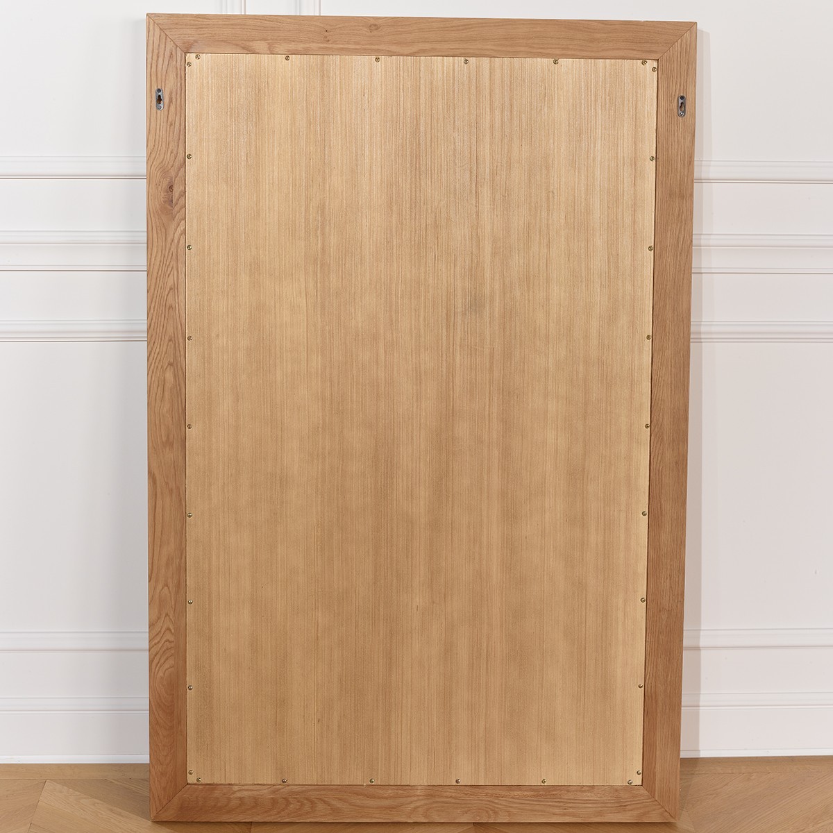 Miroir 150x100 cadre en chêne QUINCY beige, ROBIN DES BOIS