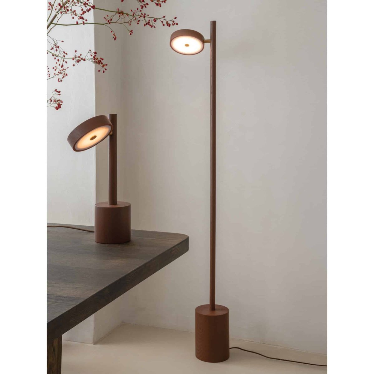 Lampe À Poser Bois OKINAWA marron, GOOD & MOJO