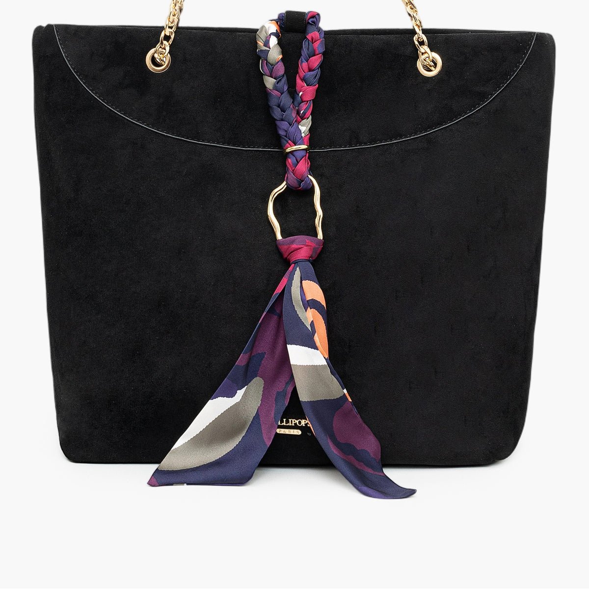 Sac shopper Tivaline noir,doré, LOLLIPOPS