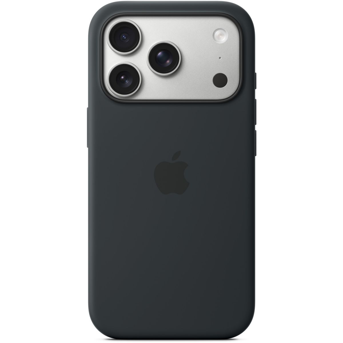 Coque iPhone 17 Pro MagSafe silicone Noir couleur unique, APPLE