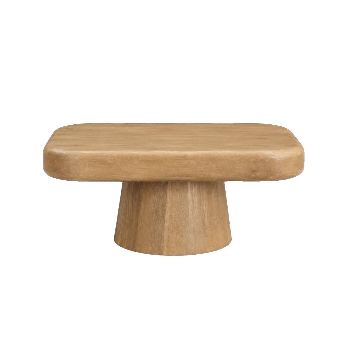 Table basse en bois de manguier LYSENE bois clair, MADE IN MEUBLES