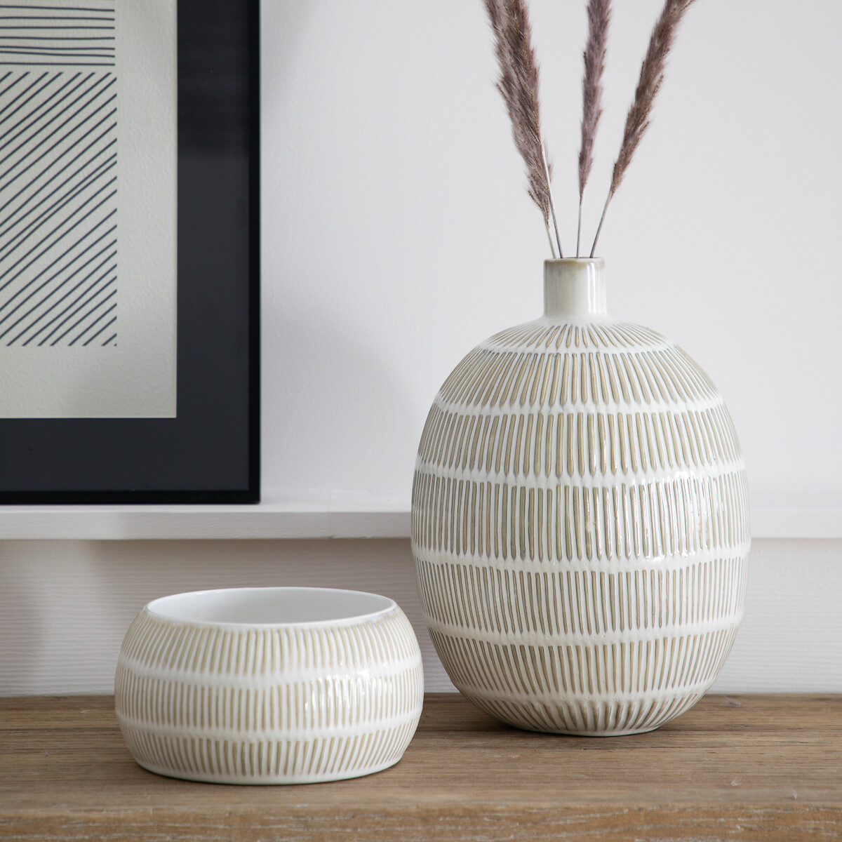 32cm Oldham Ceramic Vase natural, ÉDITÉ