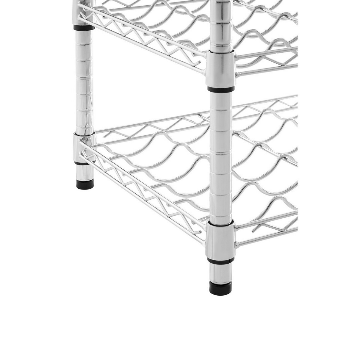 5-Tier Frankfurt Wine Rack silver-coloured, SO'HOME