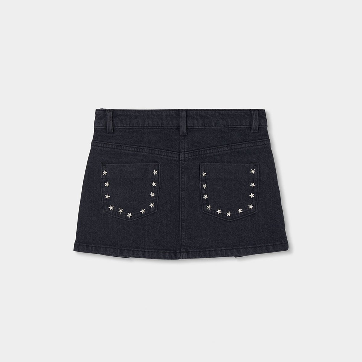 Jupe en denim avec poches noir, BOBOLI