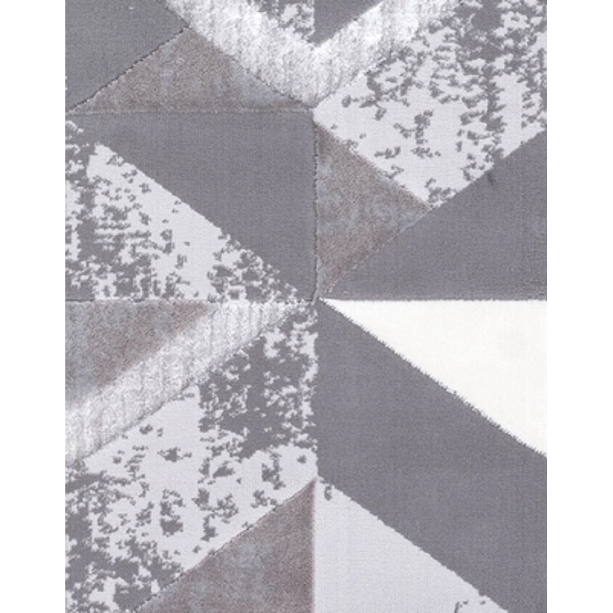 Tapis salon et chambre moderne design FLAG argent, NOVATREND
