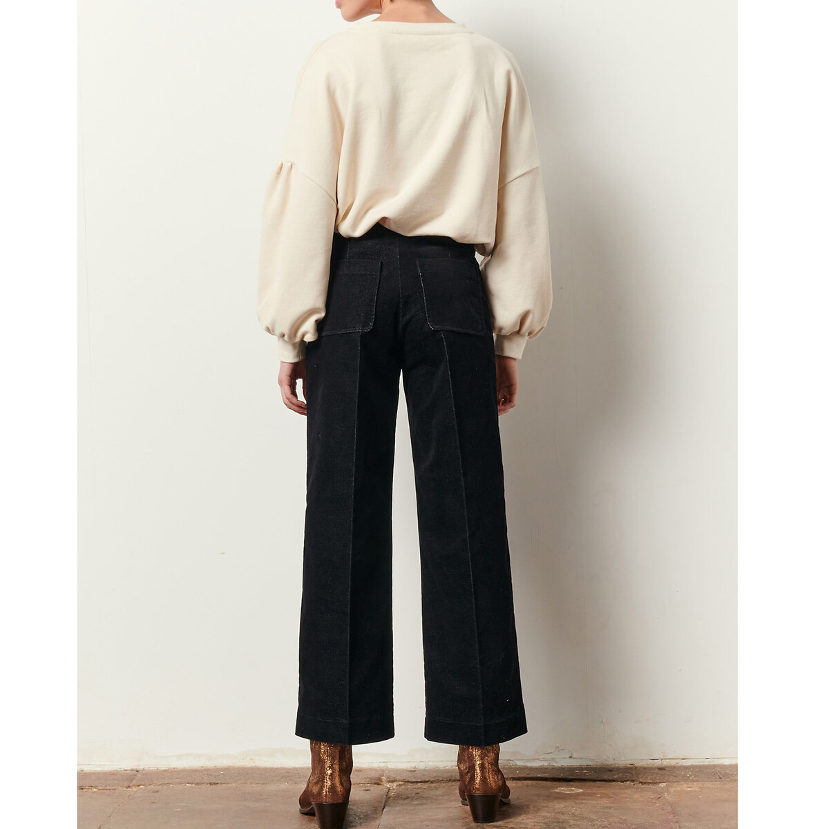Pantalon en velours ALVELVET noir, SESSUN