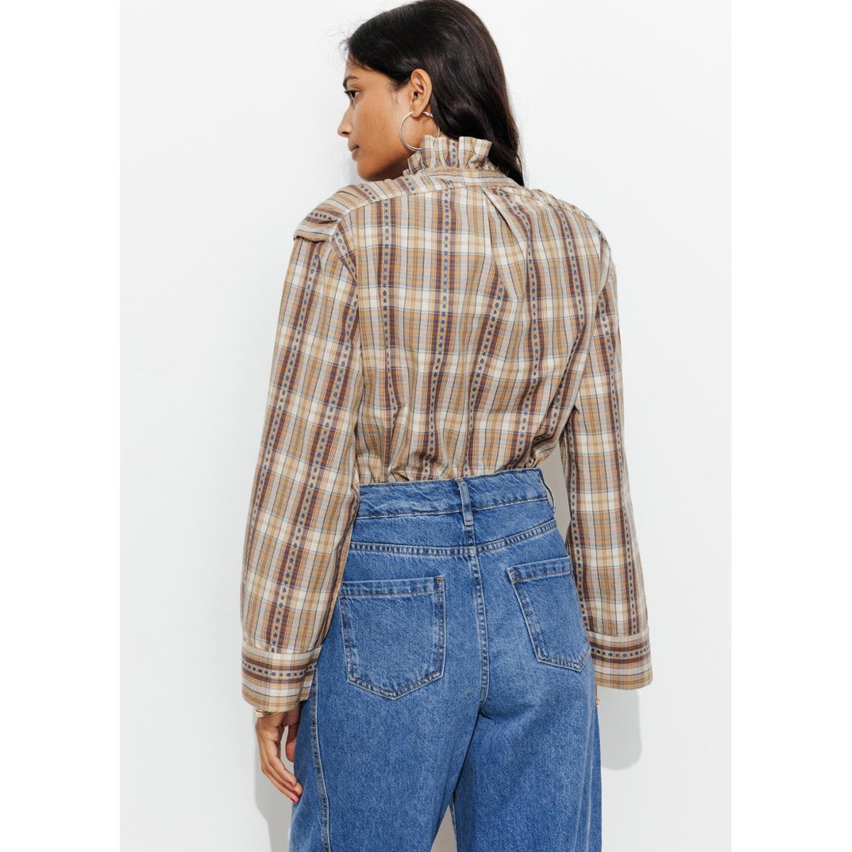Chemise à carreaux carreaux multicolores, PROMOD