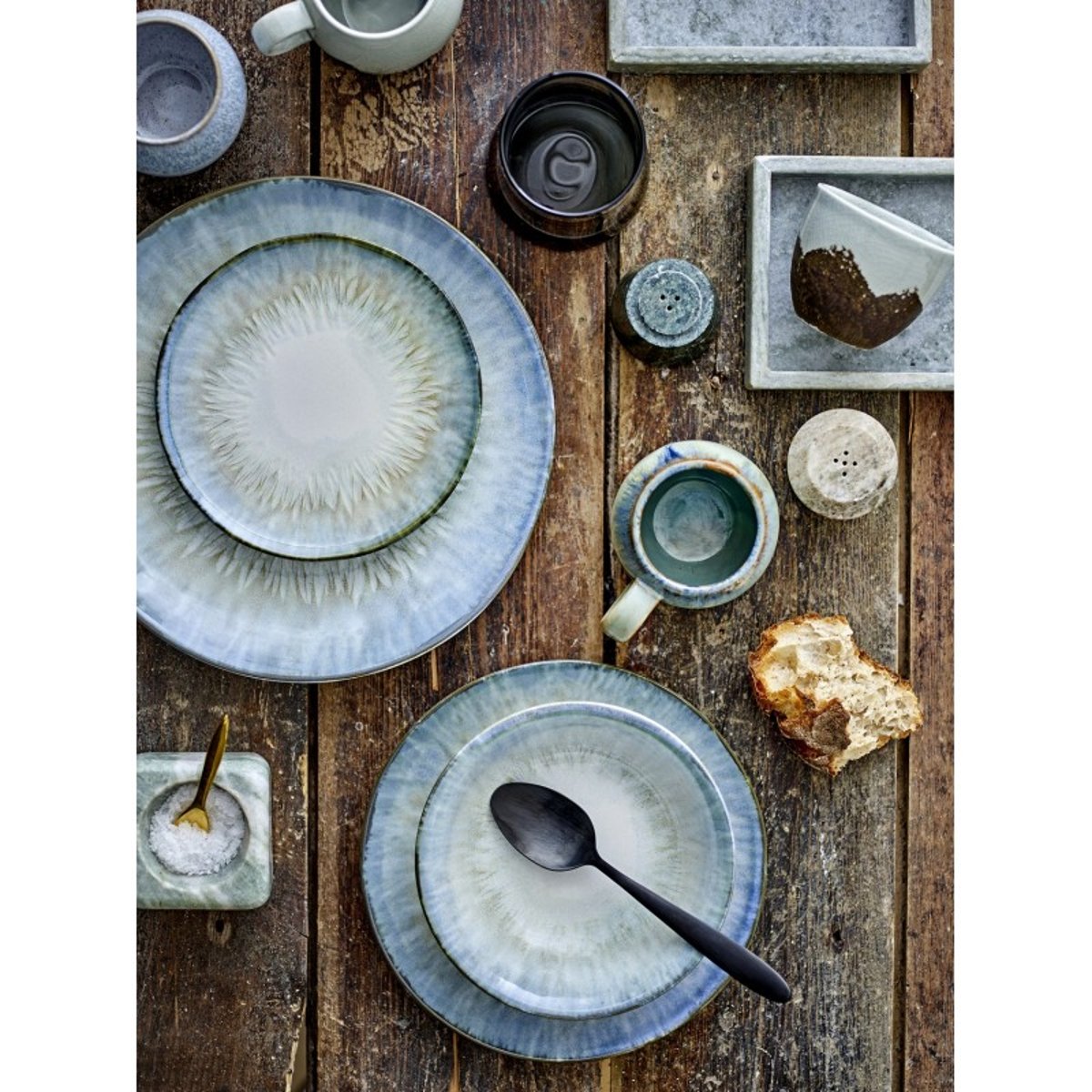 Petite assiette grès  Calen bleu clair, BLOOMINGVILLE