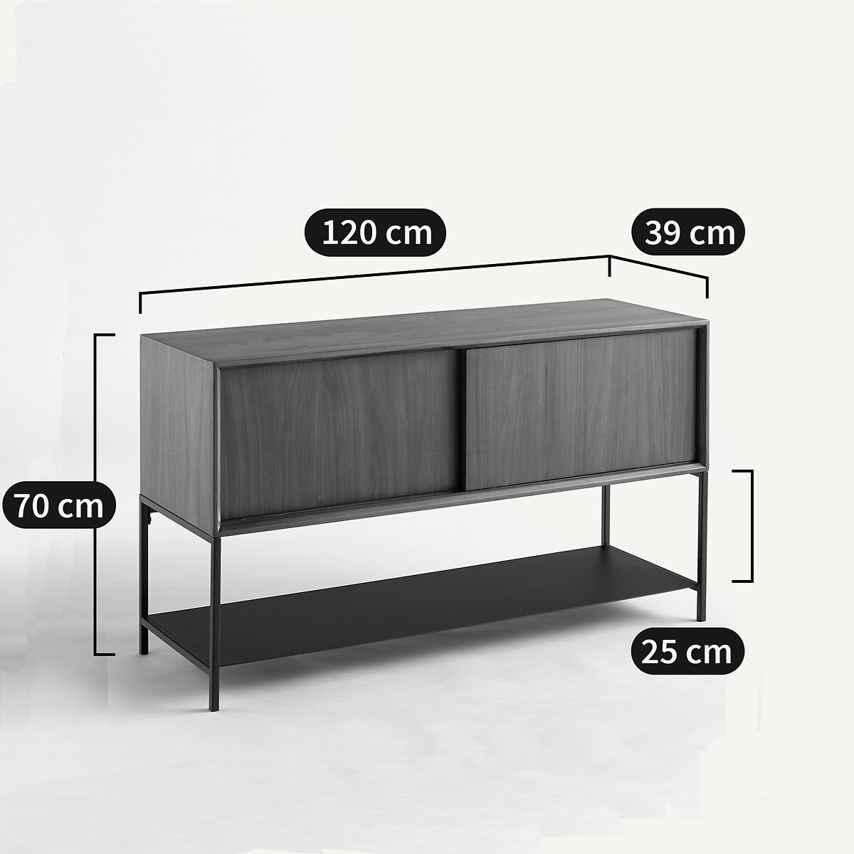 Buffet enfilade placage chêne, Mambo  chêne naturel, AM.PM