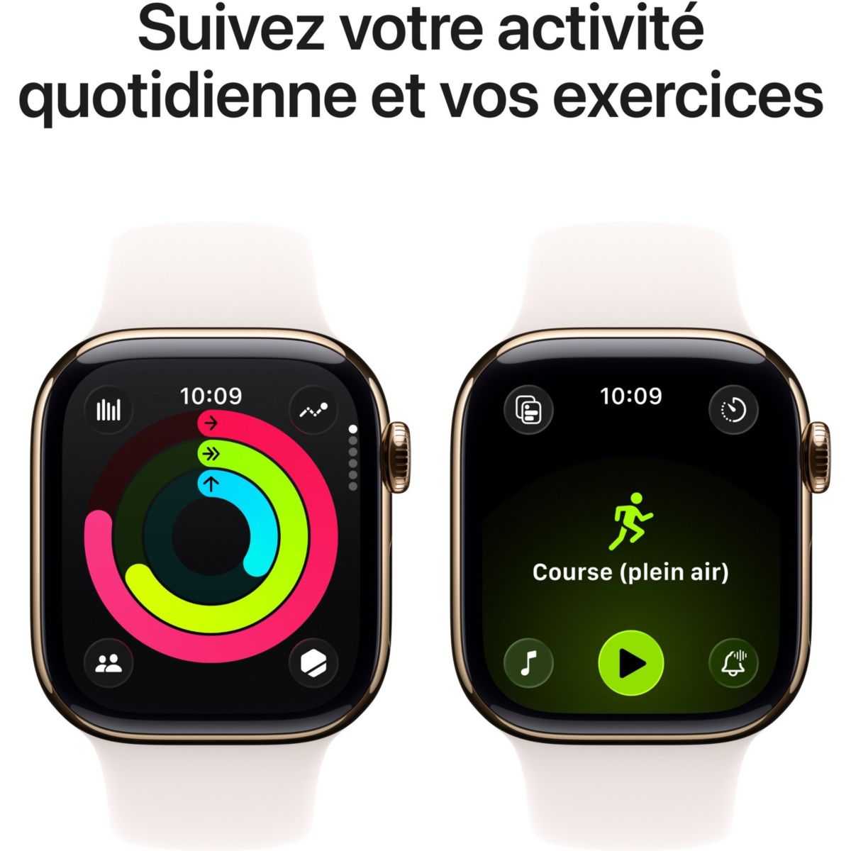 Montre connectée 42mm Tit Or / Rose Serie 11 S/M Cellular rose, APPLE