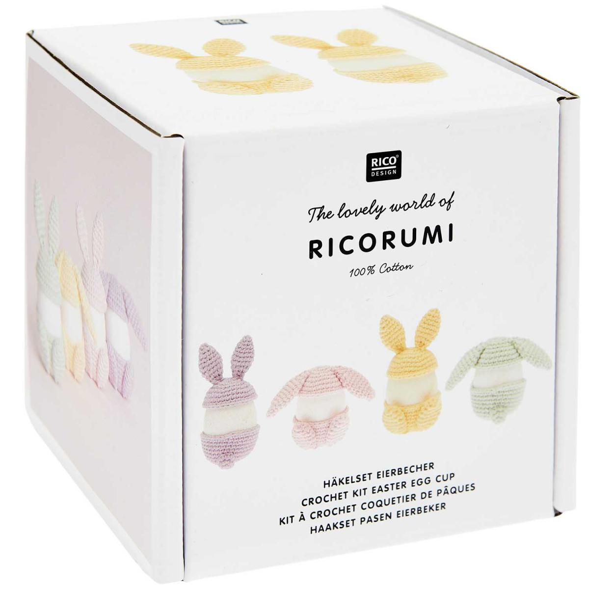 Ricorumi Kit à crochet "Coquetier de Pâques" couleur unique, RICO DESIGN