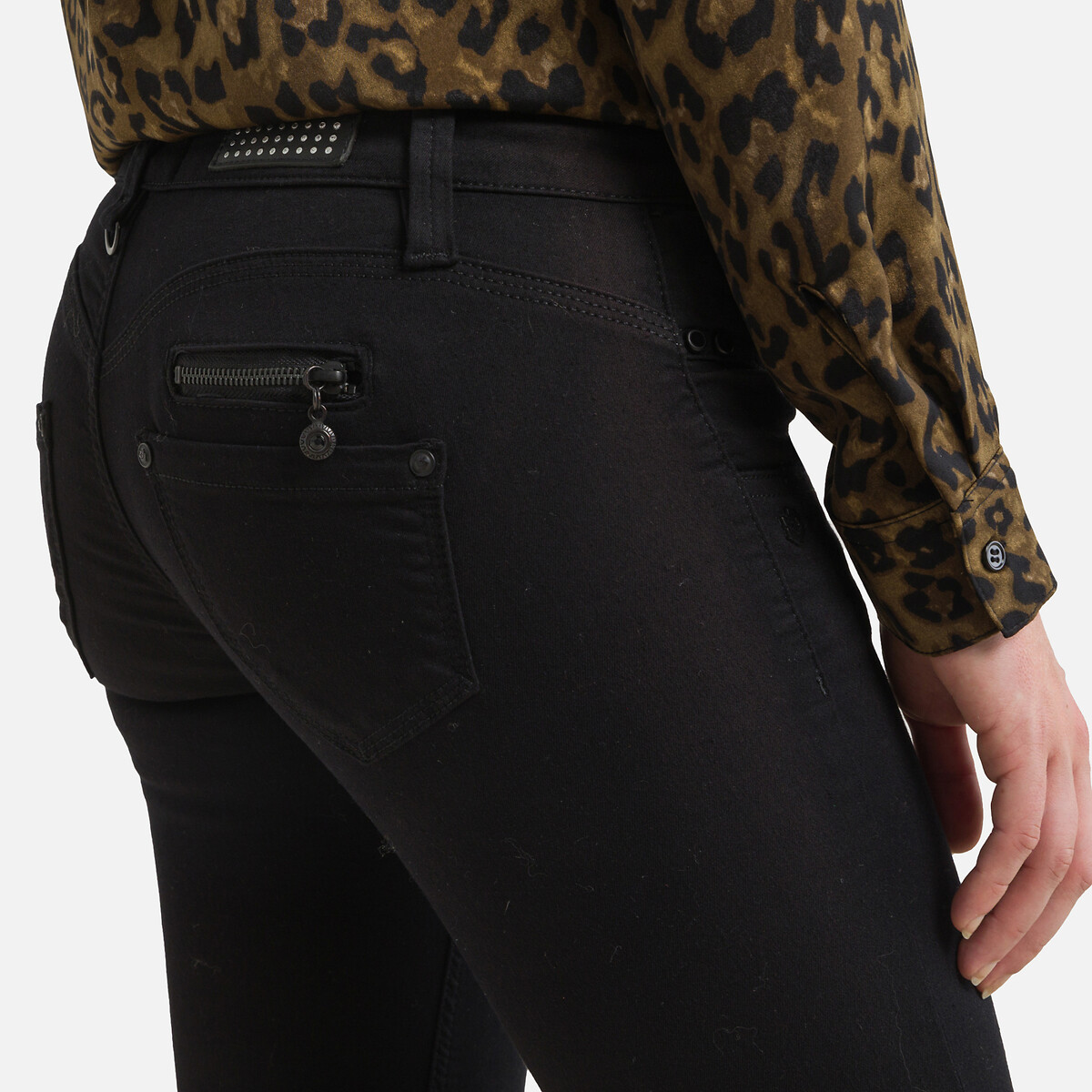 S-SDM Alexa Cropped Jeans in Slim Fit black, FREEMAN T. PORTER