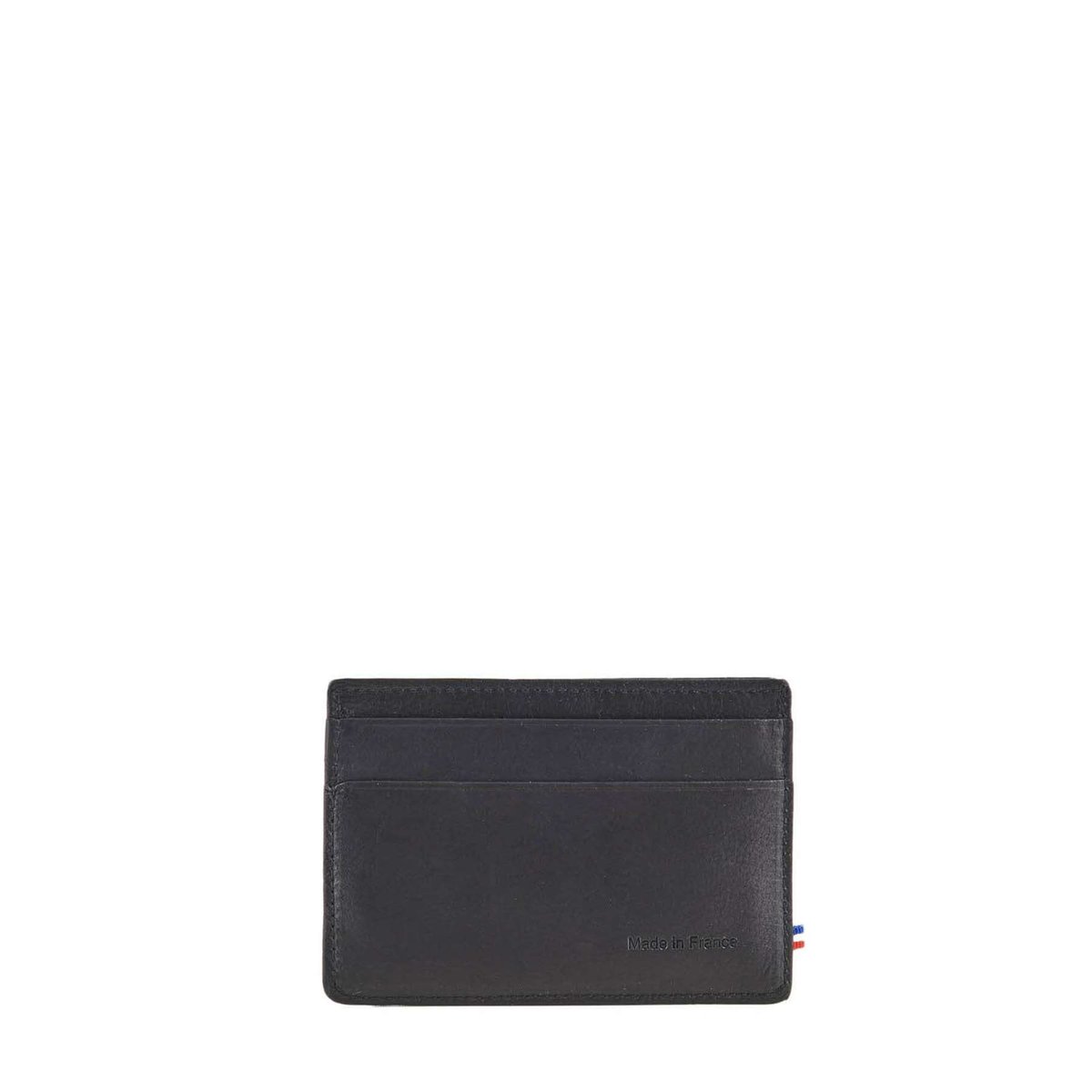 Porte-cartes Oil cuir noir, ETRIER