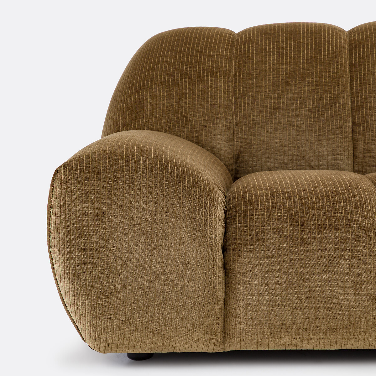 Poltrona XL, velluto a coste vintage, Nuria bronzo, LA REDOUTE INTERIEURS