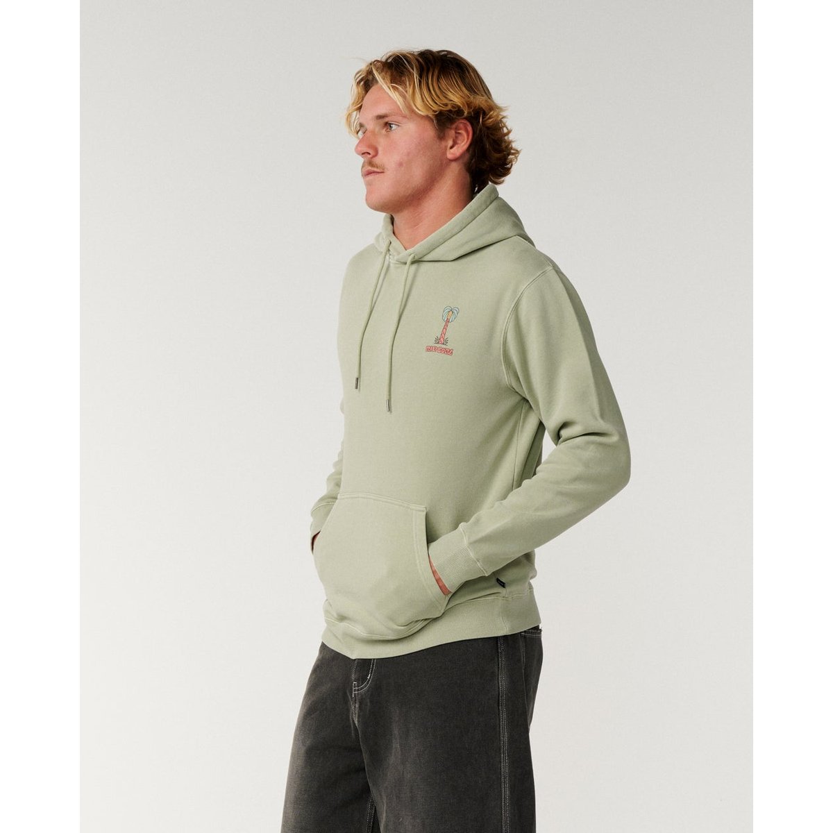 Sweat à capuche PACIFIC RINSE HIGGINS sauge, RIP CURL